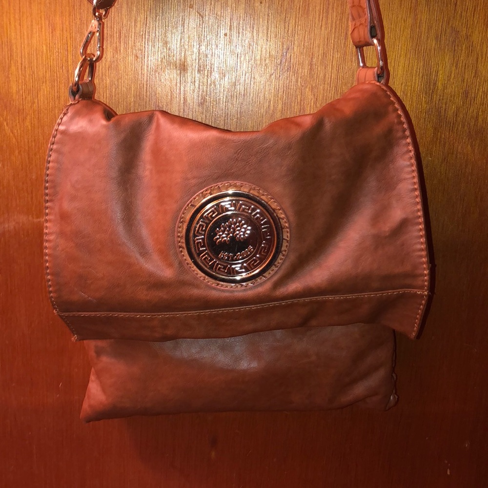 Faux leather crossbody
